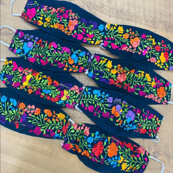 Mexican Handmade Embroidered Face Mask San Antonio - Picture 11 of 16